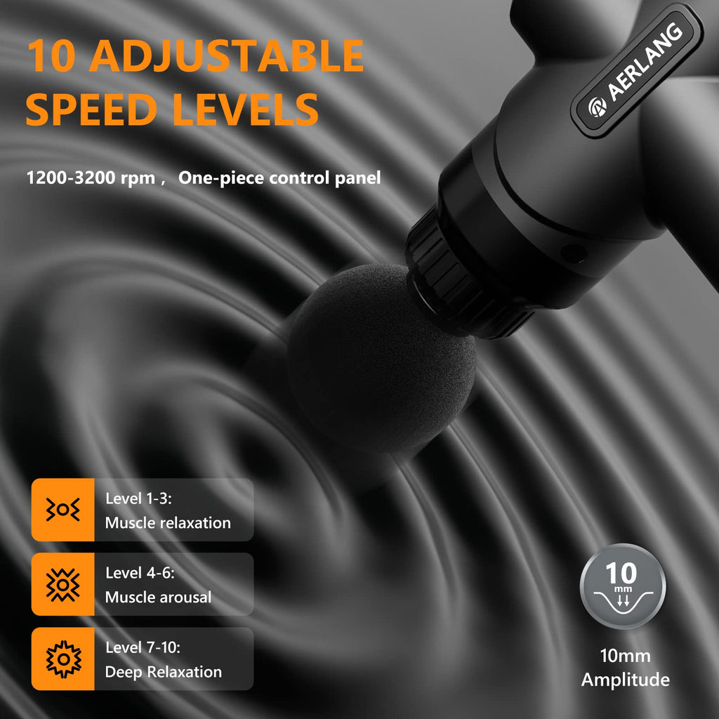 AERLANG Mini Massage Gun-Pink，Muscle Deep Tissue Massager Gun, Handheld Percussion Massager, Portable Quiet Massage Gun with Carry Case for Home Office Gym Motehr Day Gifts for Women Men Her