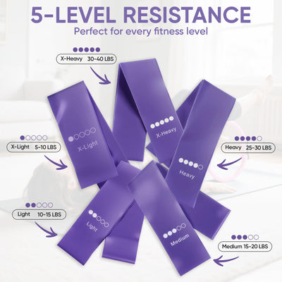 Home Pilates Kit for Women Pilates Equipment Ring and Ball Set Magic Circle Hoop with 5 Resistance Bands Compact Toning Fitness Essentials Starter Set Accessories