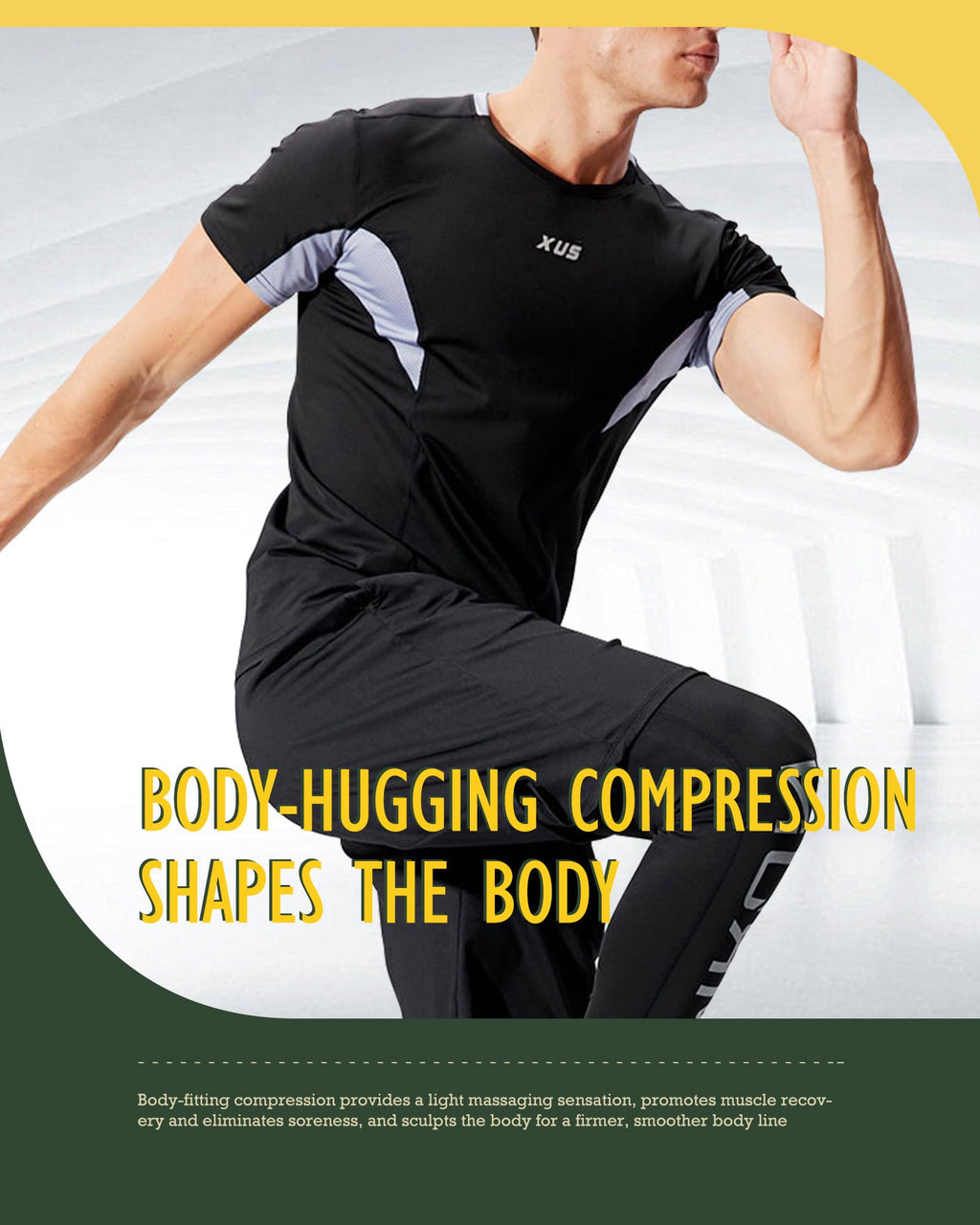 BOOMCOOL 5PCS Gym Clothes for Men Workout Sets