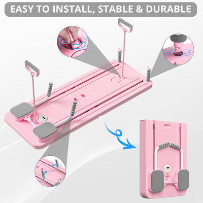 JANUA Pilates Board - Pilates Reformer Set, Multi-Purpose Foldable Pilates Reformer Board for Home, 5 in 1 Pilates Sliding Board