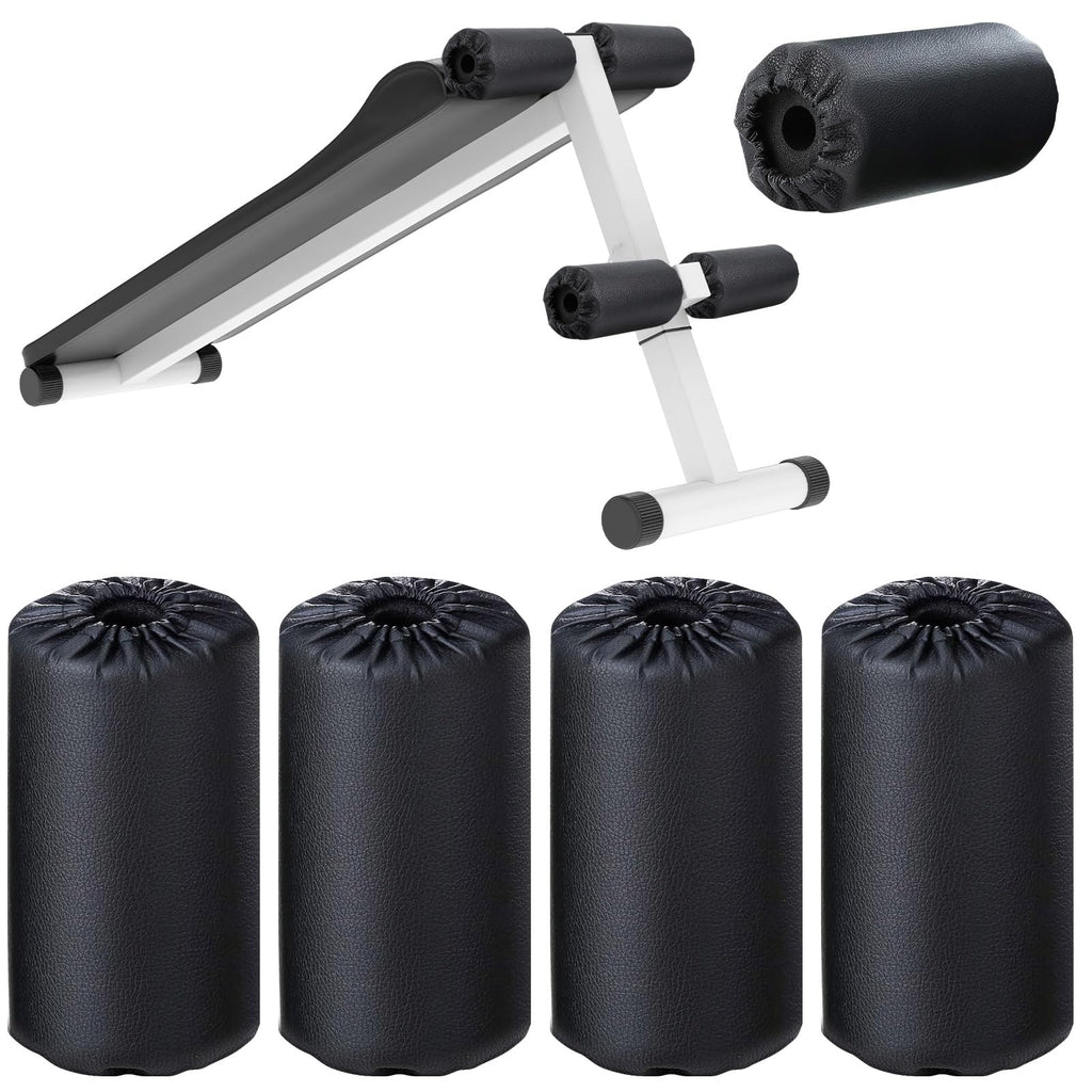 4 Pcs Foam Foot Pads Foam Roller Pad Replacement for Weight Bench Inversion Table and Gym Exercise Equipments(7 x 3.5 x 0.8 Inches)