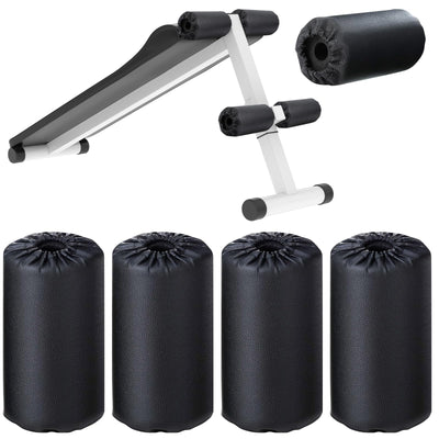 4 Pcs Foam Foot Pads Foam Roller Pad Replacement for Weight Bench Inversion Table and Gym Exercise Equipments(7 x 3.5 x 0.8 Inches)