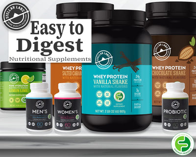 Stellar Labs Whey Protein Powder with BCAA's & Whey Isolate | Certified Low FODMAP, Non GMO, Gluten Free, Soy Free, Low Carb, Keto, with Stevia | All Natural Lean Post Workout Shakes | Salted Caramel