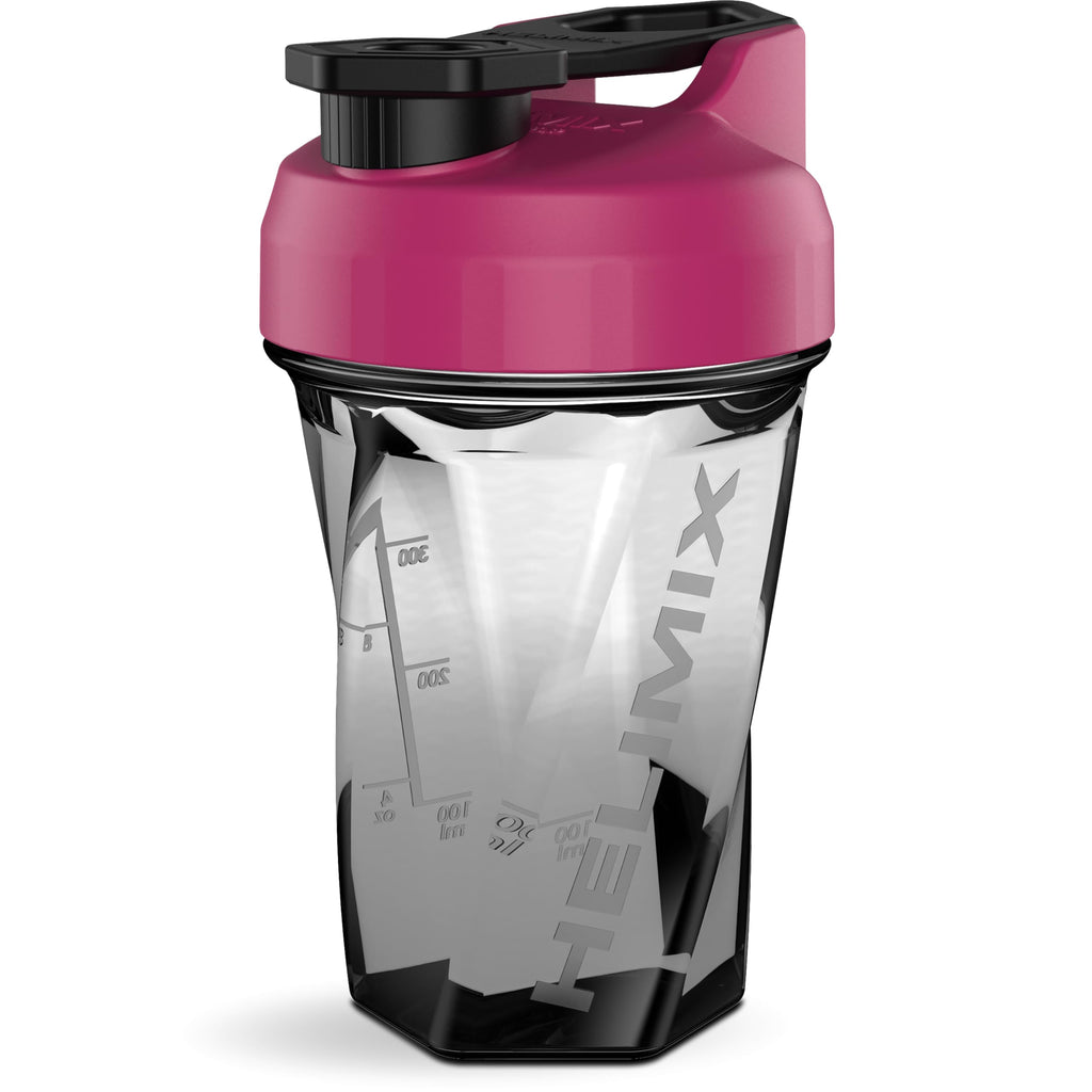 HELIMIX 2.0 Vortex Blender Shaker Bottle Holds upto 28oz | No Blending Ball or Whisk | USA Made | Portable Pre Workout Whey Protein Drink Shaker Cup | Mixes Cocktails Smoothies Shakes | Top Rack Safe