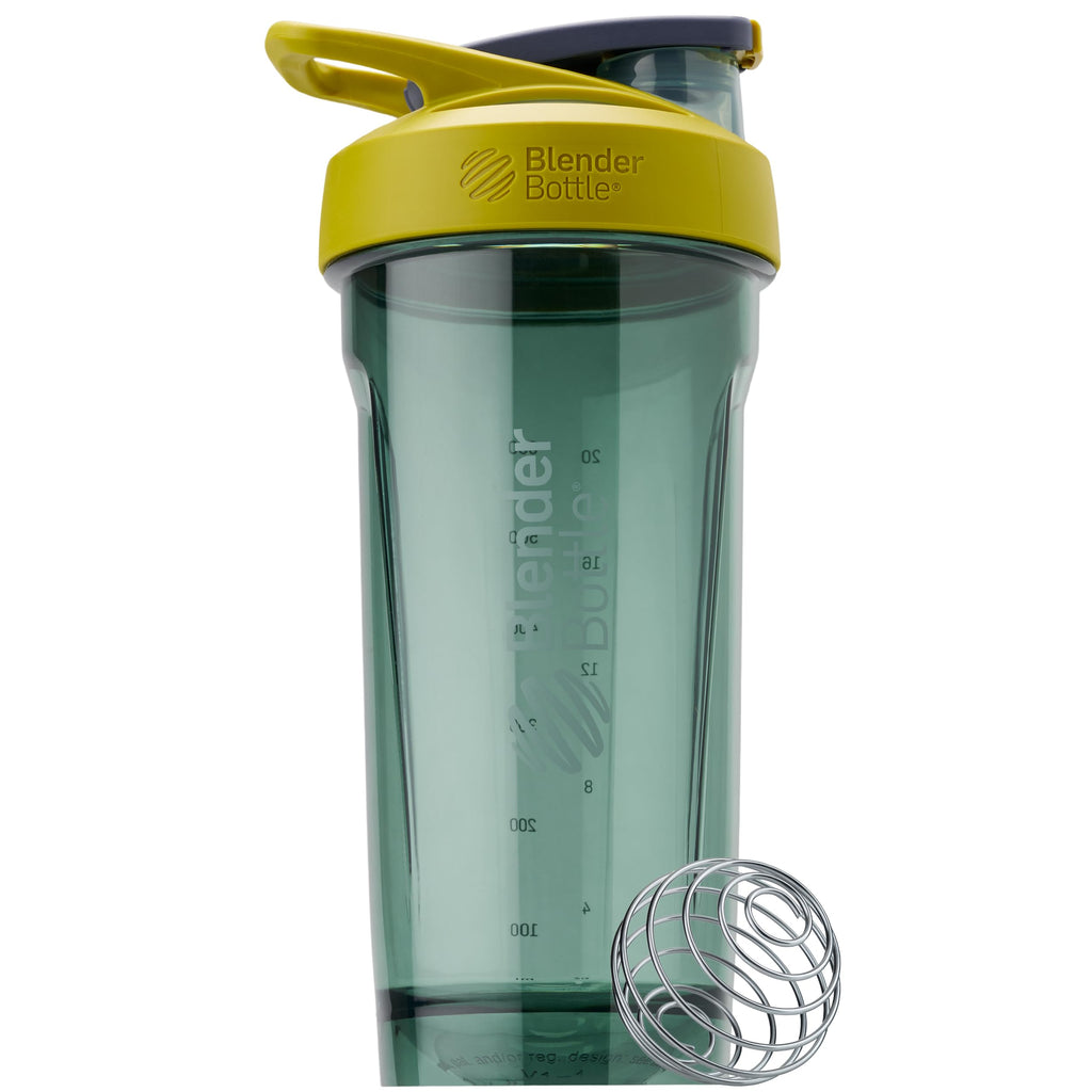 BlenderBottle Strada Tritan Shaker Bottle with Locking Lid, 28-Ounce, White
