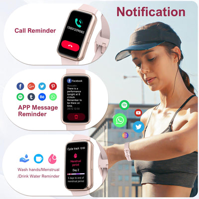 Fitness Tracker,Smart Watch with 24/7 Heart Rate Blood Oxygen Sleep Monitor,1.47" HD Touchsreen with Step & Calorie Counter 100+ Sport Modes Health Activity Trackers for Men and Women (Pink)