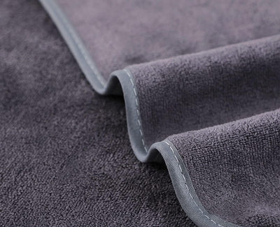 Microfiber Gym Towels Bigger Size Super Soft for Exercise Fitness, Sports, Workout, 380-GSM 15-Inch x 31-Inch Quick-Drying Towels (3 Pack, Grey+Blue+Purple)