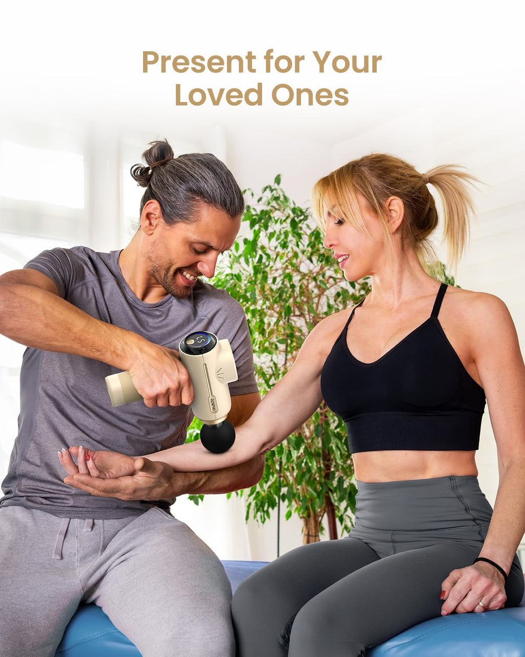 RENPHO Massage Gun Deep Tissue, Christmas Birthday Gifts for Women Men, Portable Percussion Massager for Back and Neck, Handheld Device with Carry Case, Active