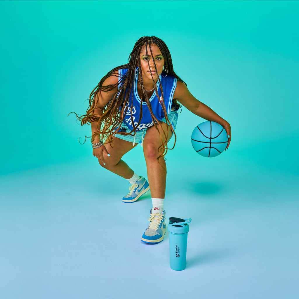 BlenderBottle Strada Shaker Cup Insulated Stainless Steel Water Bottle with Wire Whisk, 24-Ounce, Black