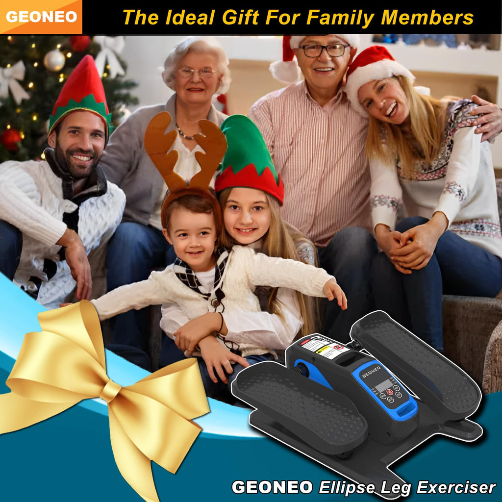 Under Desk Elliptical Machine, Electric Elliptical Exerciser for Senior, Quiet & Small Electric Seated Pedal Exerciser for Home with Display Monitor, Remote Control & 12 Adjustable Speeds