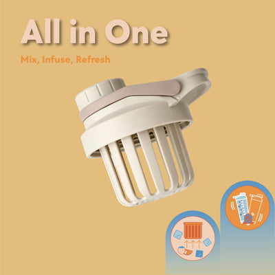 Paradise Shaker Bottle 24 oz, Insulated Stainless Steel Protein Shaker, Dishwasher Safe, with Lid Brush & Protective Boot, Leakproof Twist-Off Chug Cap, Sage Green, Tahoe Mist