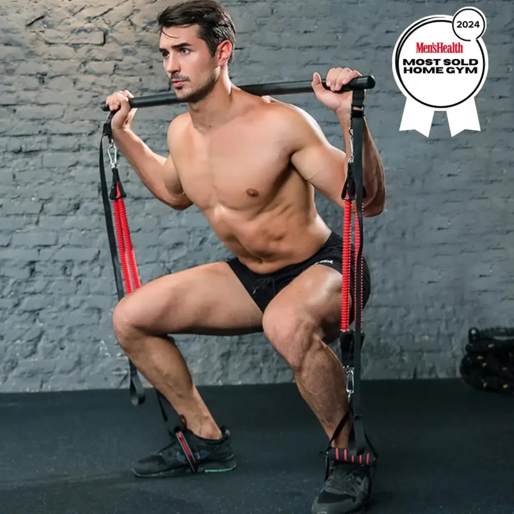 Redge Fit™ Complete Portable Full Body Home Gym Park Workout Set I Best Gift for Christmas I Resistance Bands for Beginners to Elite Athletes I Train Insane (with Free app)