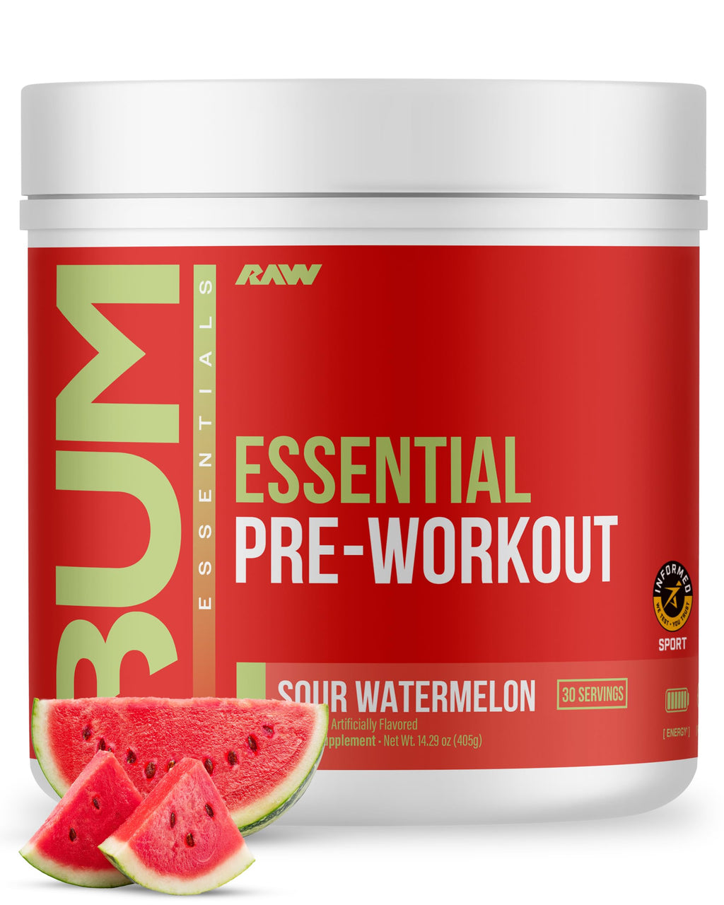 RAW Nutrition - Essential Pre - Chris Bumstead Pre Workout Formula, Sports Nutrition Pre-Workout Powders | Men & Womens Drink, Energy Powder for Working Out (Peach Mango)