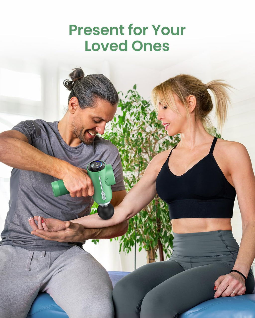 RENPHO Massage Gun Deep Tissue, Christmas Birthday Gifts for Women Men, Portable Percussion Massager for Back and Neck, Handheld Device with Carry Case, Active