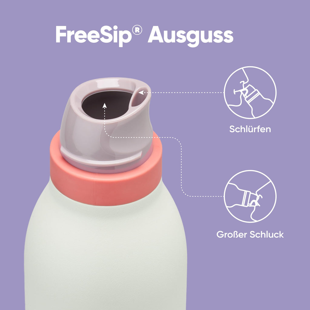 Owala FreeSip Twist Insulated Stainless Steel Water Bottle with Straw for Sports and Travel, BPA-Free, 24-oz, Purple/Purple (California Grapevine)