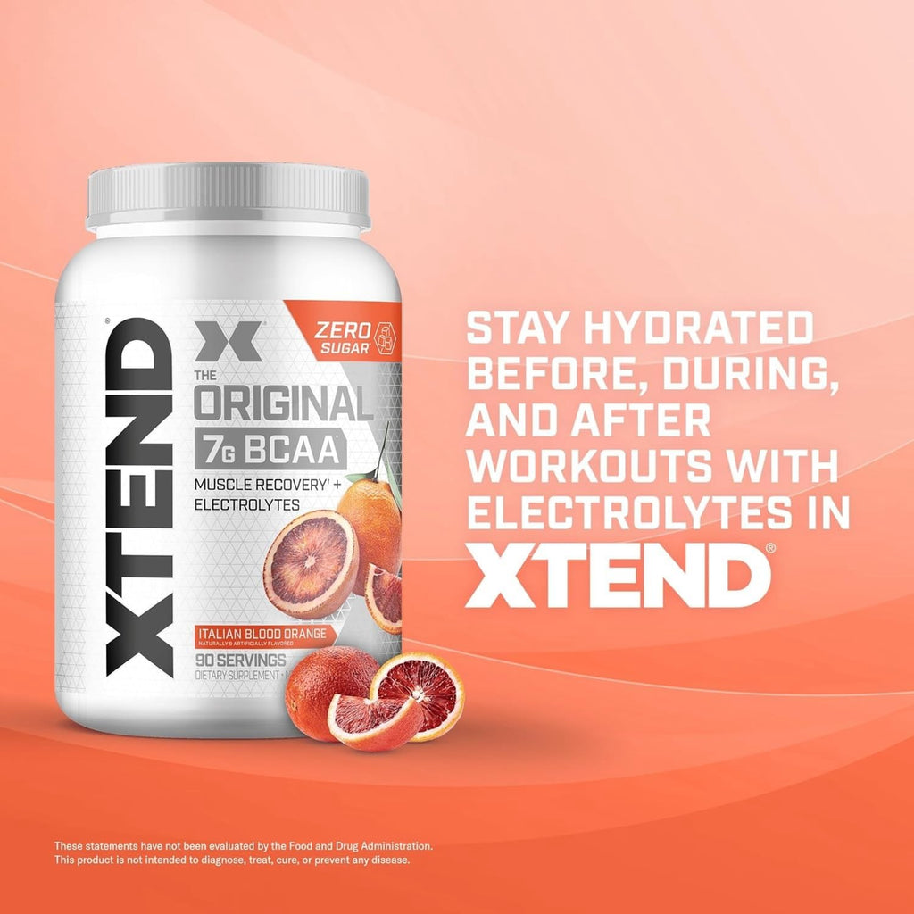 Xtend Original BCAA Powder 7g BCAA and 2.5g L-Glutamine, Sugar Free Post Workout Muscle Recovery Drink with Amino Acids for Men & Women, 30 Servings