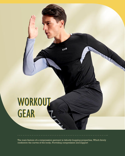 BOOMCOOL 5PCS Gym Clothes for Men Workout Sets
