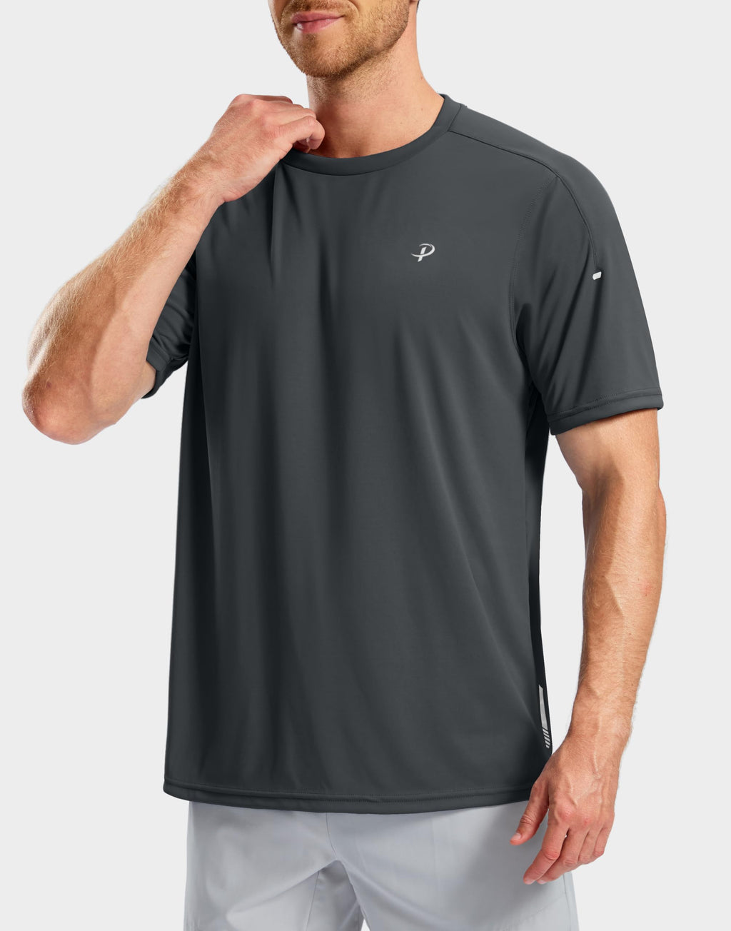 Pudolla Men's Workout Running T-Shirts Lightweight Quick Dry Athletic Gym Shirts for Men Short Sleeve Sport Tee Tops