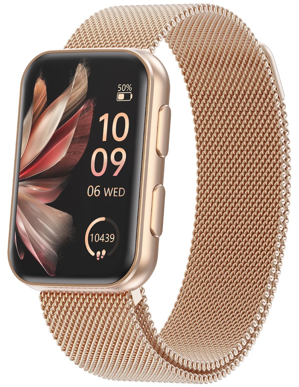 MorePro Health Fitness Tracker with Blood oxy-gen Monitor and 24/7 Heart Rate and Blood Pressure, Sleep Monitor, 120+ Sport Modes Waterproof Fitness Watch for Women Men Android iOS, Black