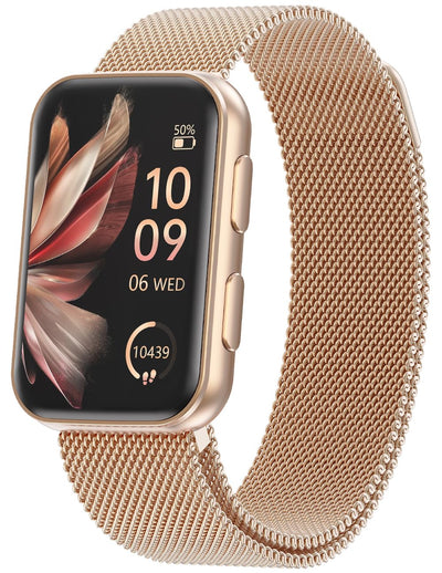 MorePro Health Fitness Tracker with Blood oxy-gen Monitor and 24/7 Heart Rate and Blood Pressure, Sleep Monitor, 120+ Sport Modes Waterproof Fitness Watch for Women Men Android iOS, Black