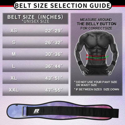 RitFit Weight Lifting Belt - Great for Squats, Lunges, Deadlift, Thrusters - Men and Women - 6 Inch Black/Camouflage