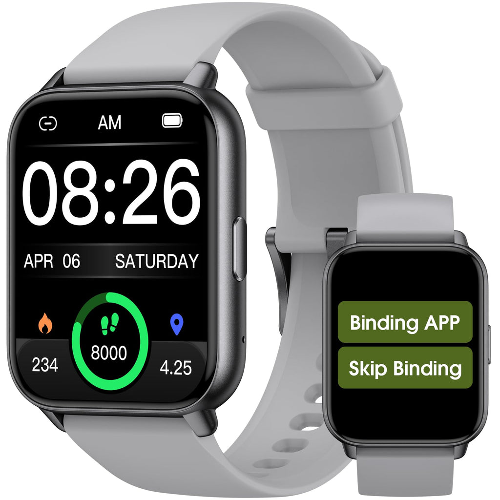 EURANS Smart Watch No App/Phone Required, Long Battery Life Fitness Tracker Watch,HD Screen, Waterproof Activity Tracker with Step Counter for Walking, Pedometer, Calories Tracker for Men Women