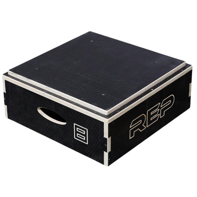 Rep Wooden Plyo Box | Stackable Jump Platforms for Home Gym Workouts | Multiple Height Options from 4, 6.8 and 12" Exercise Step Up Boxes for CrossFit & Plyometric Training | Durable Fitness Equipment