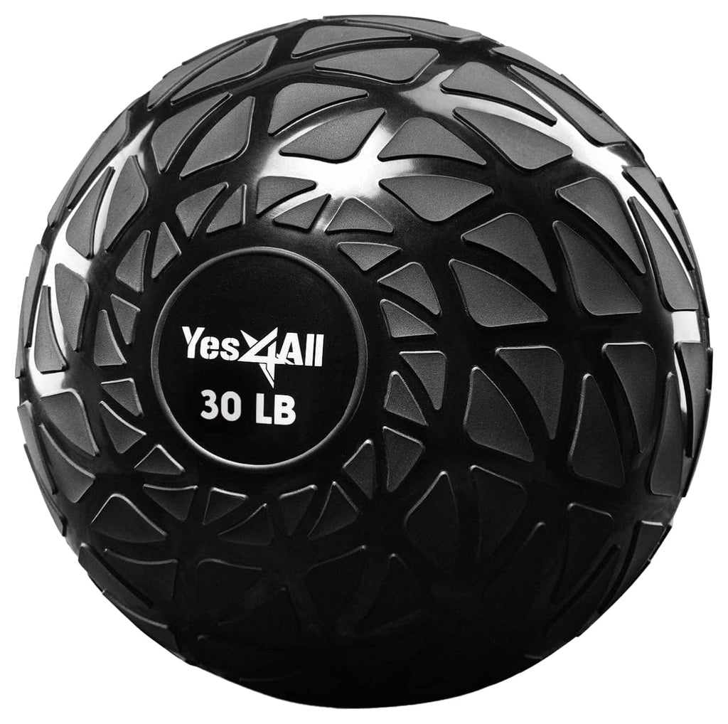 Yes4All Slam Balls, 10-40lb Weighted Ball Weight, Durable PVC Sand Filled Workout Dynamic Slam Ball for Core Strengthen