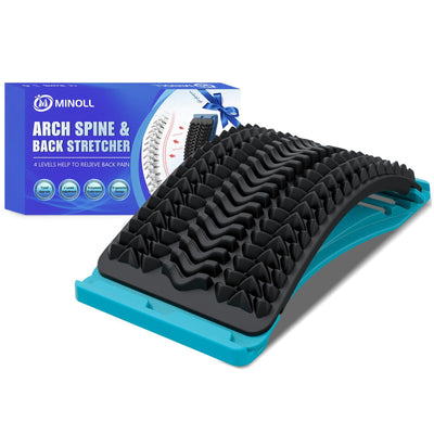 Back Stretcher for Lower Back Pain Relief, 3 Level Adjustable Lumbar Back Cracker Board, Back Cracking Device, Back Massager for Scoliosis, Spine Decompression