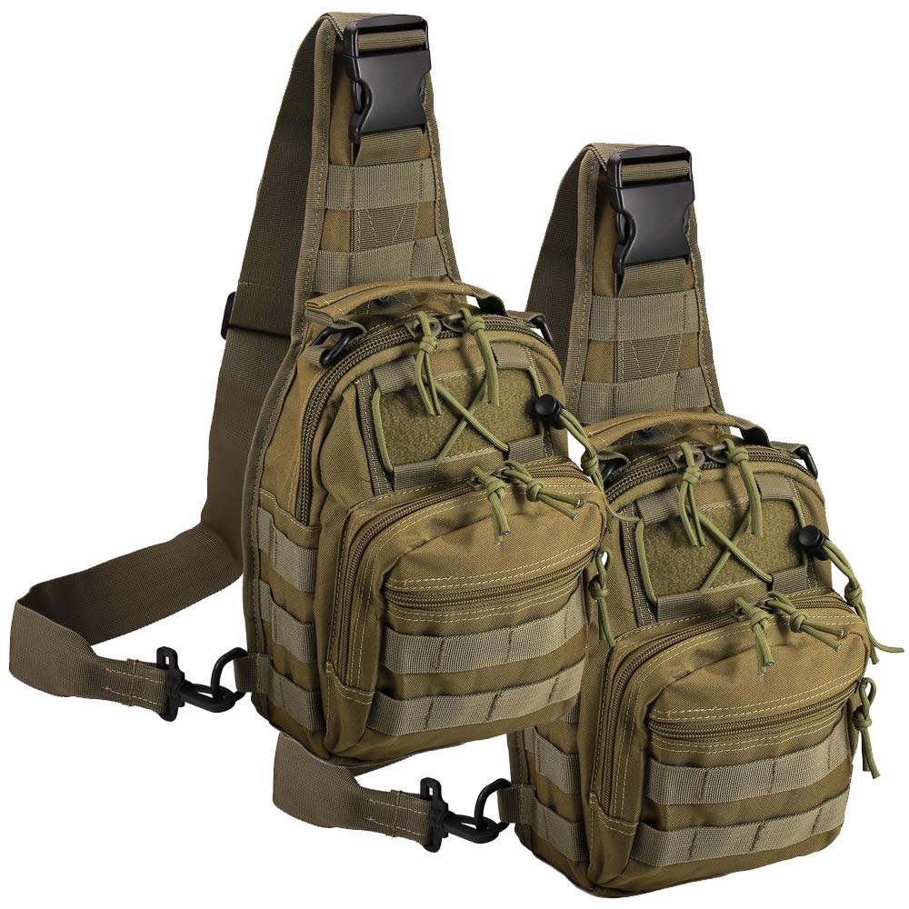 Tactical Shoulder Bag,1000D Outdoor Military Sling Daypack Backpack
