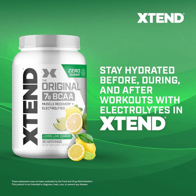 Xtend Original BCAA Powder 7g BCAA and 2.5g L-Glutamine, Sugar Free Post Workout Muscle Recovery Drink with Amino Acids for Men & Women, 30 Servings