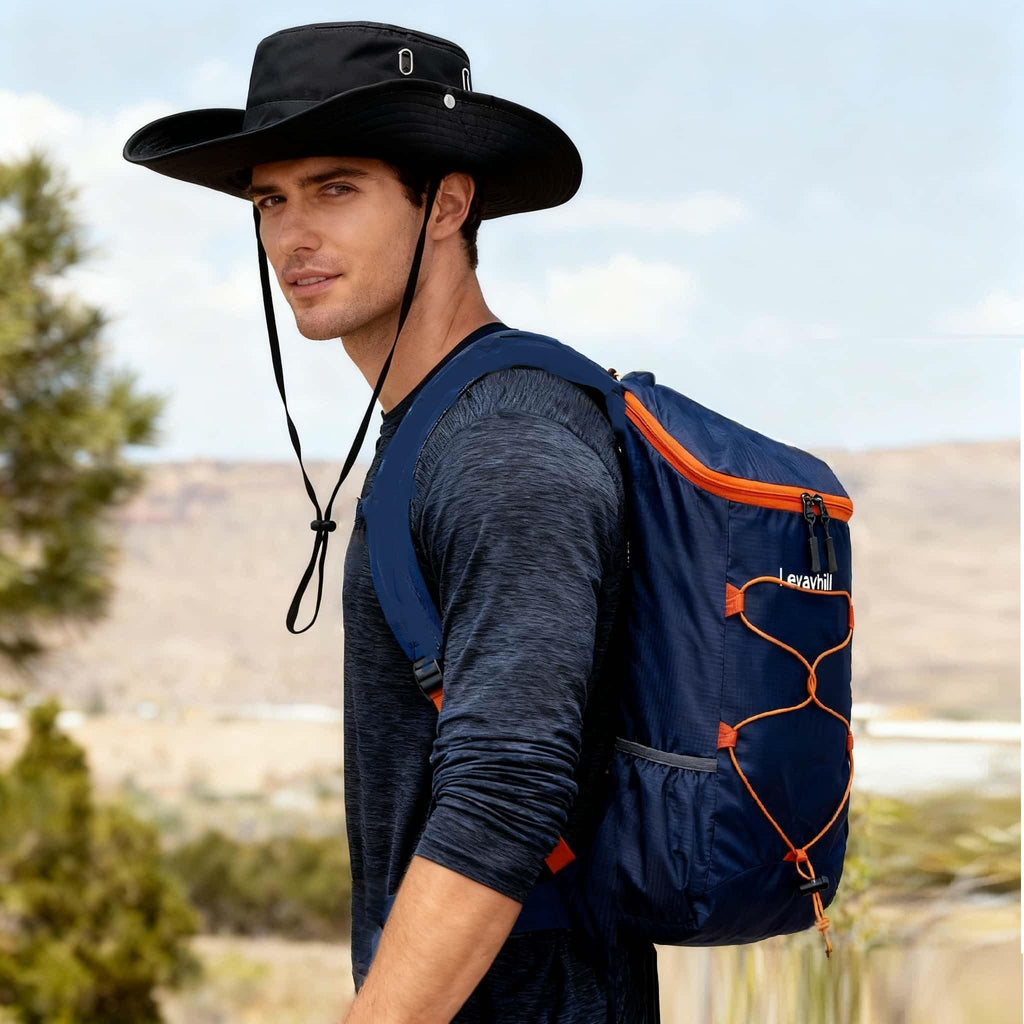 16L Lightweight Foldable Hiking-Backpack Small Packable-Daypack For Travel,Ultralight Water-Resistant Gym Bag Men Women Easy Carry-on (Royal Blue)