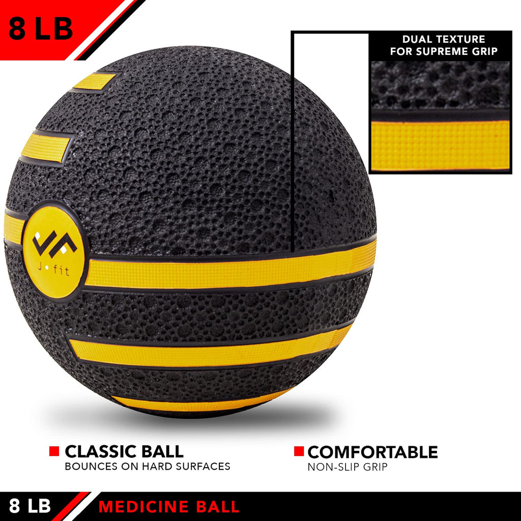 JFIT Medicine Exercise Ball with Dual Texture