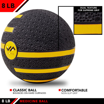 JFIT Medicine Exercise Ball with Dual Texture