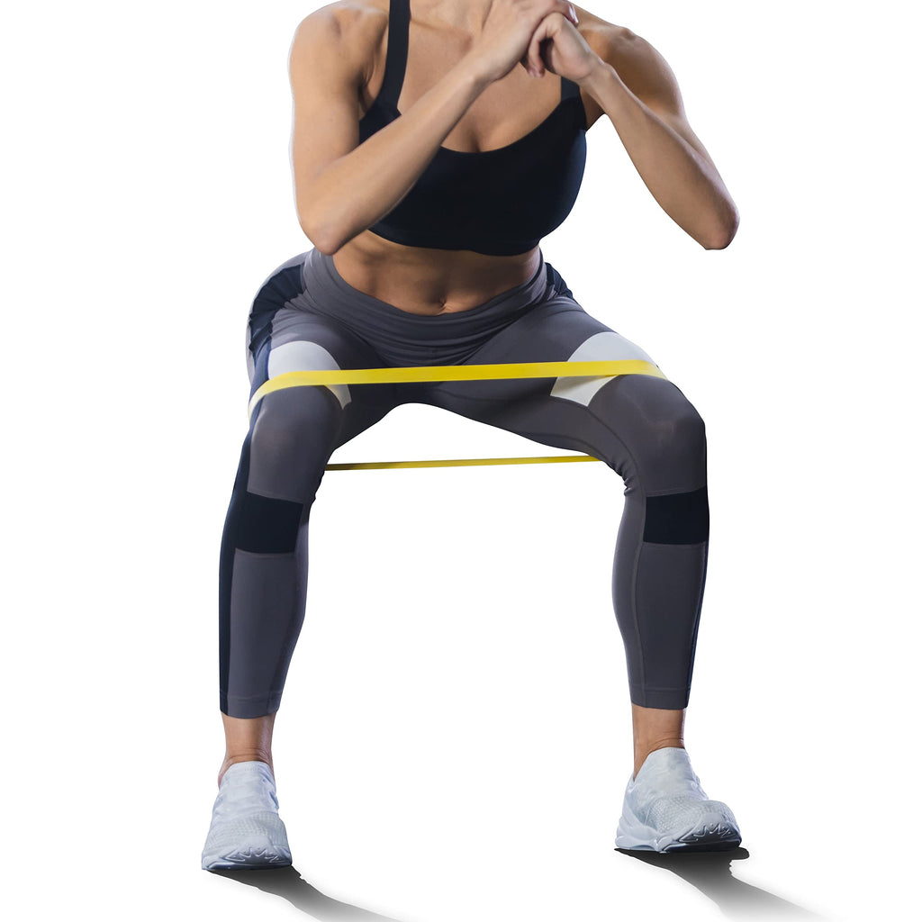 Resistance Loop Exercise Bands, Resistance Bands Exercise Bands for Home Fitness, Stretching, Strength Training, Physical Therapy,Elastic Workout Bands for Women Men Kids, Set of 5