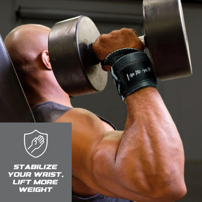 Katamu | Premium Wrist Straps | Wrist Support for Weighlifting, Powerlifting and Bodybuilding