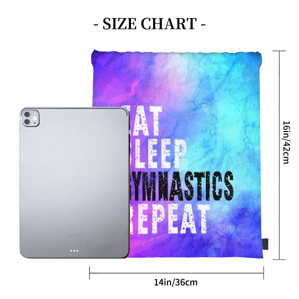 Gymnastics Drawstring Backpack Light Gym String Bag Pink Water Resistant Sackpack Sport Yoga Daypack For Womens Mens