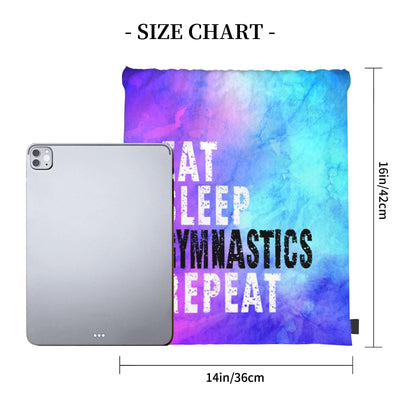 Gymnastics Drawstring Backpack Light Gym String Bag Pink Water Resistant Sackpack Sport Yoga Daypack For Womens Mens