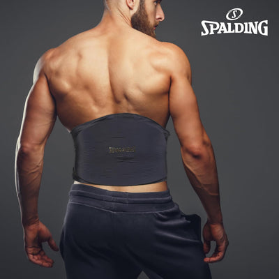 Spalding - Lower & Upper Back Gel Wrap, Hot/Cold Therapy, Reusable Therapy Pad for Pain Relief & Muscle Relaxation (Black)