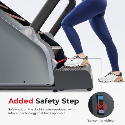 Sunny Health & Fitness Premium High-Intensity Smart Stepper Stair Climber, Commercial Grade, Cardio Workout Programs, Free SunnyFit App Bluetooth Connection, 350-400 LB Weight Capacity