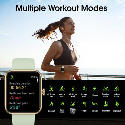 Smart Watch for Women Men, Fitness Tracker Watch with Heart Rate Monitor, Sleep, Blood Oxygen Tracker, 5ATM Waterproof Smartwatch Sports Watch Compatible with Android iOS Phones Step Calories Counter