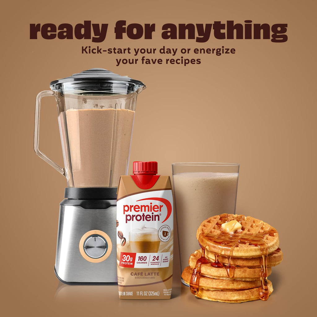 Premier Protein Shake, Vanilla, 30g Protein, 1g Sugar, 24 Vitamins & Minerals to Support Immune Health, 11 fl oz, Pack of 12 (Packaging May Vary)