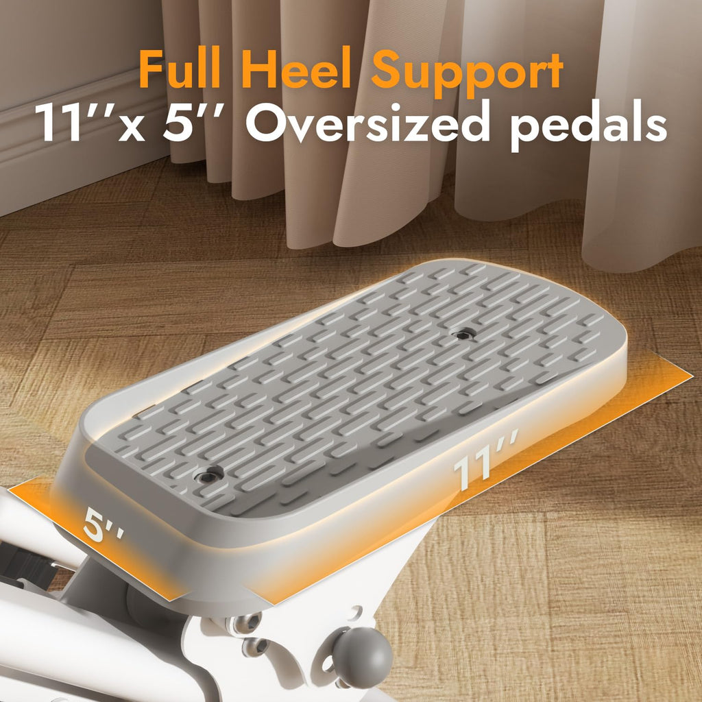 MACYO Stair Stepper for Home Workout - Full-Size Foot Pedals with Tablet Holder, Foldable Stepping Climbers, Easy Assembly, Compact Design for Cardio & Leg Training