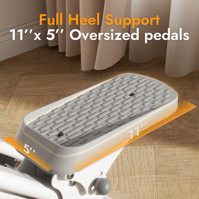 MACYO Stair Stepper for Home Workout - Full-Size Foot Pedals with Tablet Holder, Foldable Stepping Climbers, Easy Assembly, Compact Design for Cardio & Leg Training