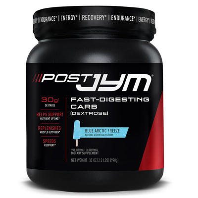 Post JYM Carb Fast Digesting Post Workout Recovery Powder | Pure Dextrose, Glycogen Replenishment, Athletic Performance, Muscle Growth | Rainbow Sherbet 30 Servings