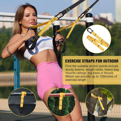 Home Resistance Training Kit, Extension Strap Door Anchors，Powerlifting Strength Workout Straps Full Body Complete Home Gym Body Core Exercise