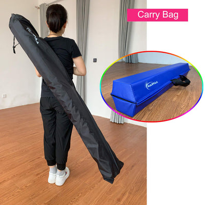 MARFULA Balance Beam - Folding Floor Gymnastics Equipment for Kids, Non Slip Base - 6 FT to 10 FT for Home Gym Use