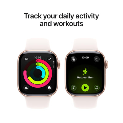 Apple Watch Series 11 [GPS + Cellular 46mm] Smartwatch with Natural Titanium Case with Stone Gray Sport Band - M/L. Sleep Score, Fitness Tracker, Health Monitoring, Always-On Display, Water Resistant
