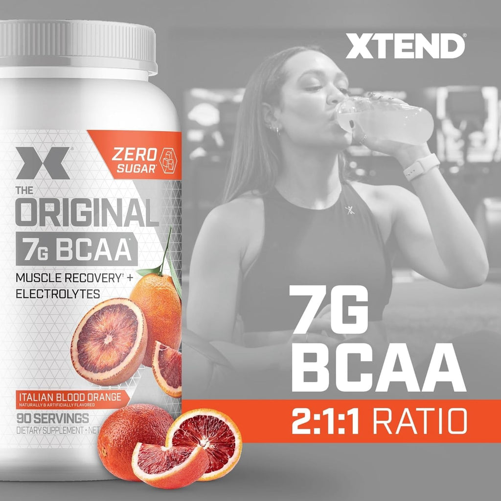 Xtend Original BCAA Powder 7g BCAA and 2.5g L-Glutamine, Sugar Free Post Workout Muscle Recovery Drink with Amino Acids for Men & Women, 30 Servings