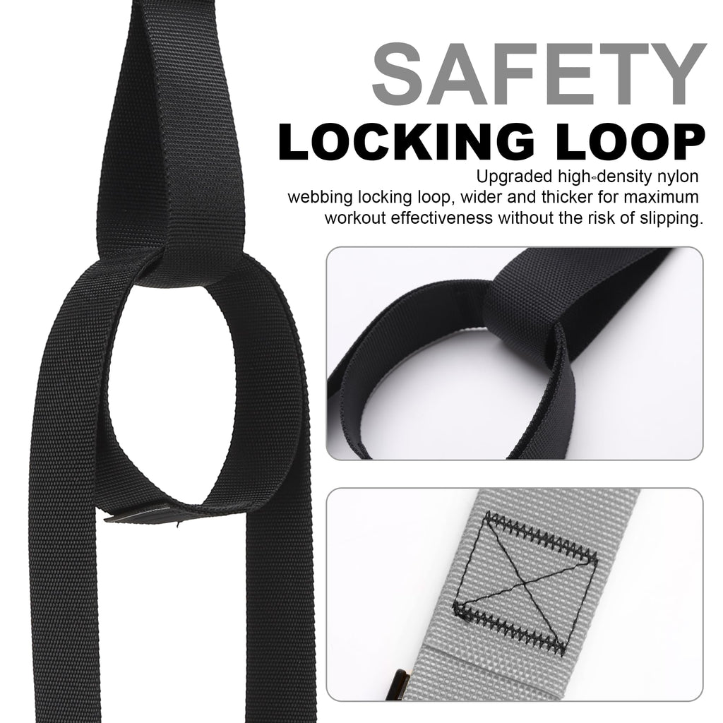 Home Resistance Training Kit | Full-Body Workout with Suspension Trainer Straps, Door Anchor, Handles, and Carrying Bag | Complete Home Gym Equipment